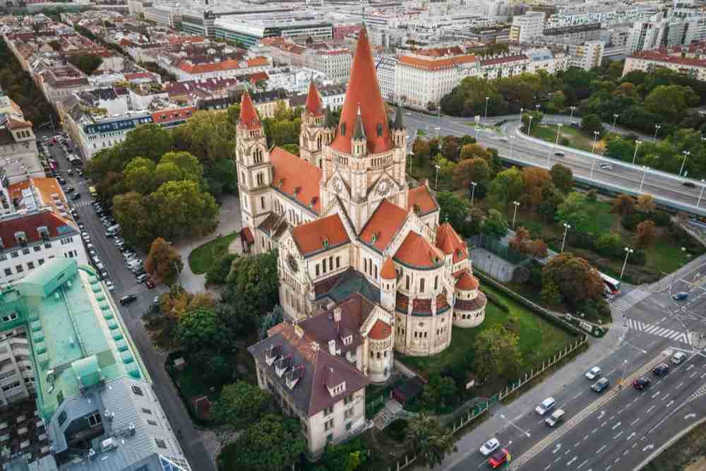 St. Francis of Assisi Church in Vienna in Austria St. Francis of Assisi Church in Vienna in Austria