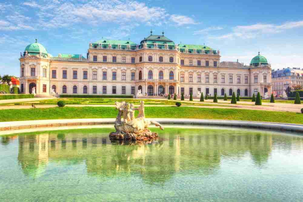 Belvedere Museum in Vienna in Austria