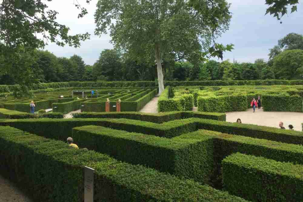schonbrunn palace labyrinth in vienna in austria