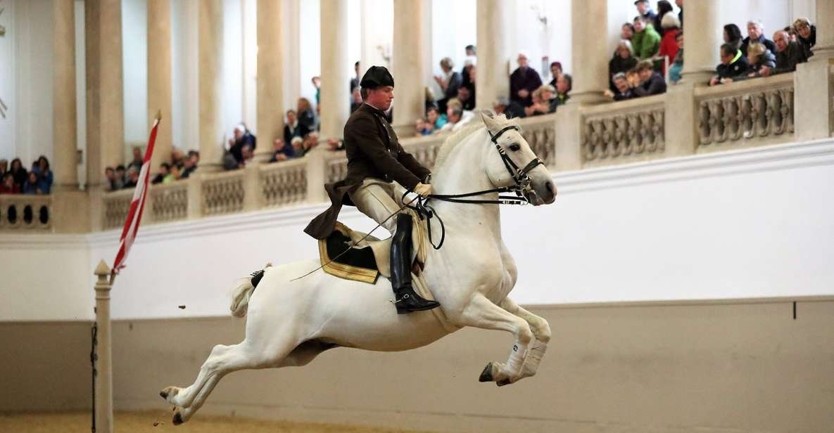 Performance Of The Lipizzans At Spanish Riding School