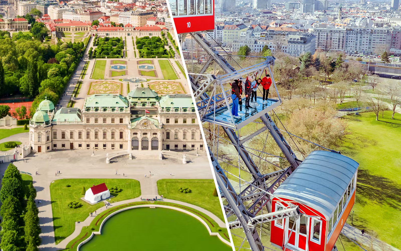 Combo (Save 10%)- Upper Belvedere Palace + Vienna Giant Ferris Wheel Entry Ticketsota