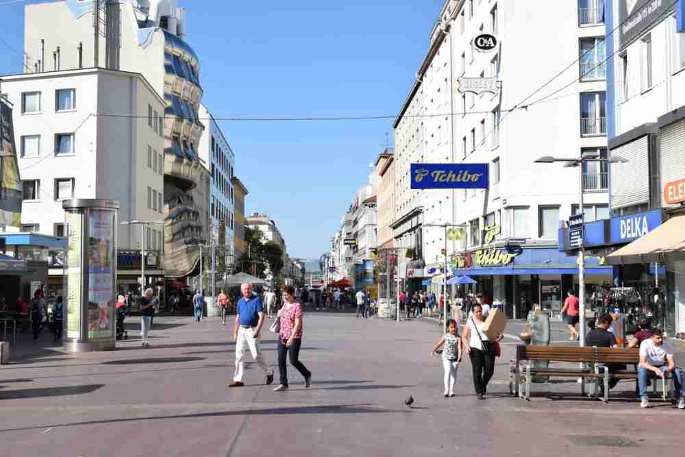 Favoritenstraße en Viena en Austria