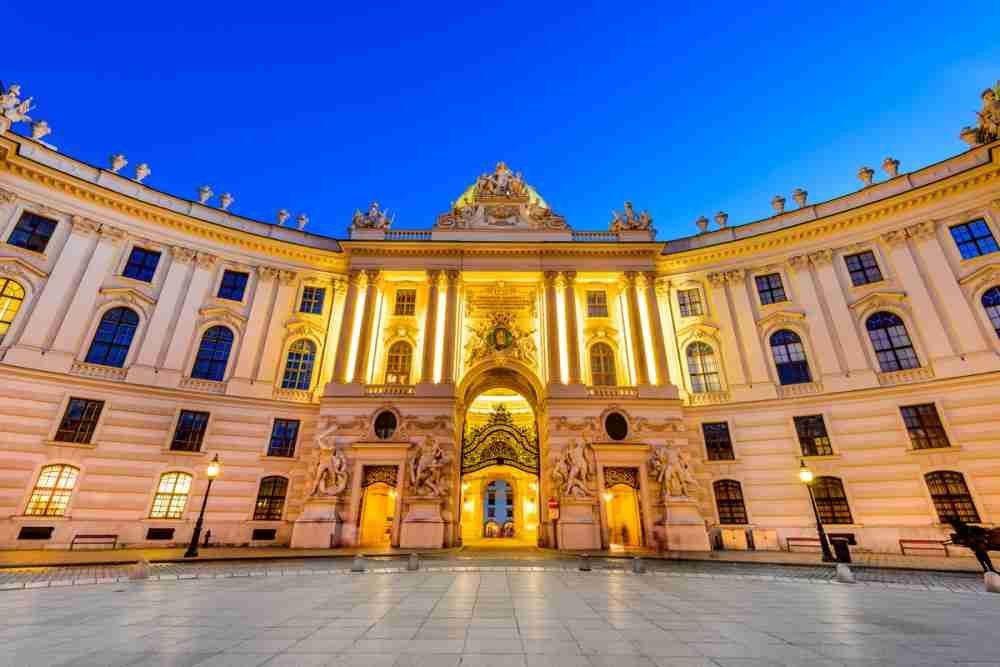 Hofburg en Viena en Austria