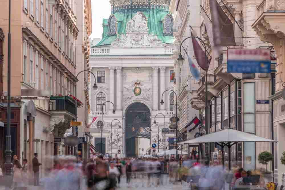 Kohlmarkt en Viena en Austria