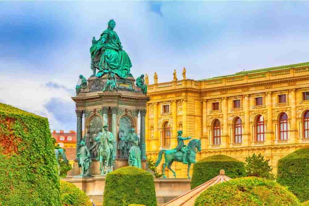 Maria Theresa Monument in Vienna in Austria