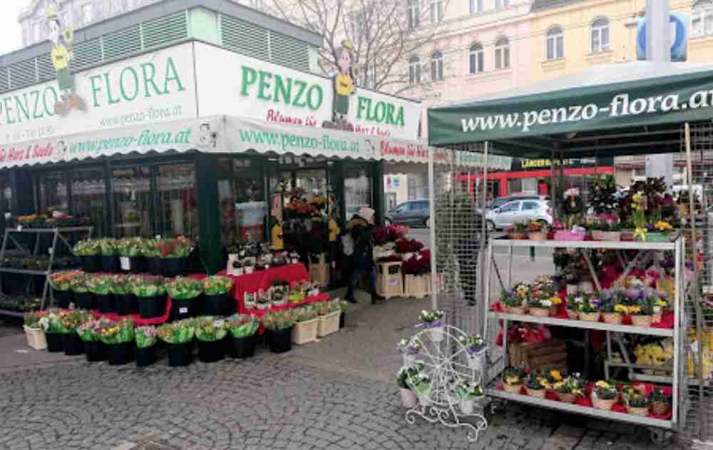 Mercado de Rochus en Viena en Austria