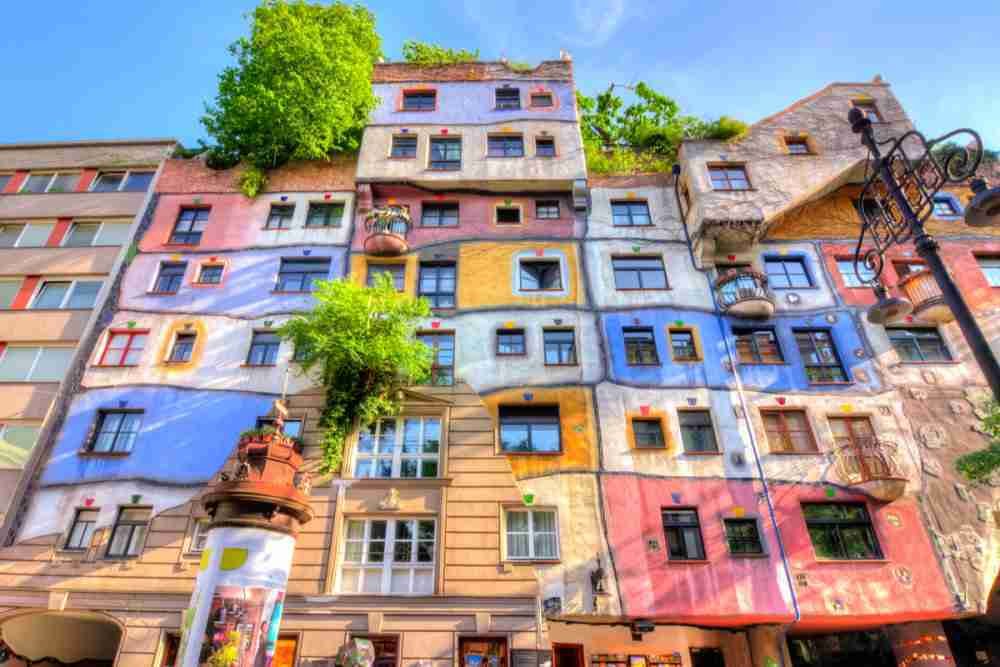 Hundertwasserhaus in Vienna in Austria