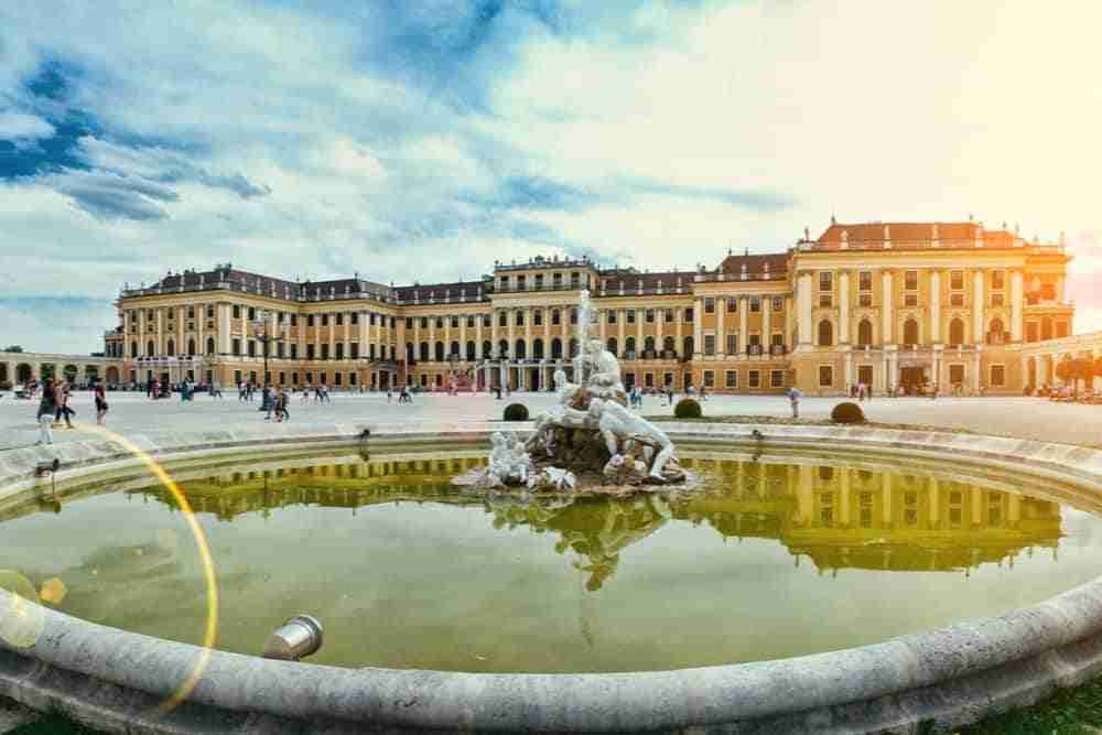 Palacio de Schönbrunn en Viena en Austria