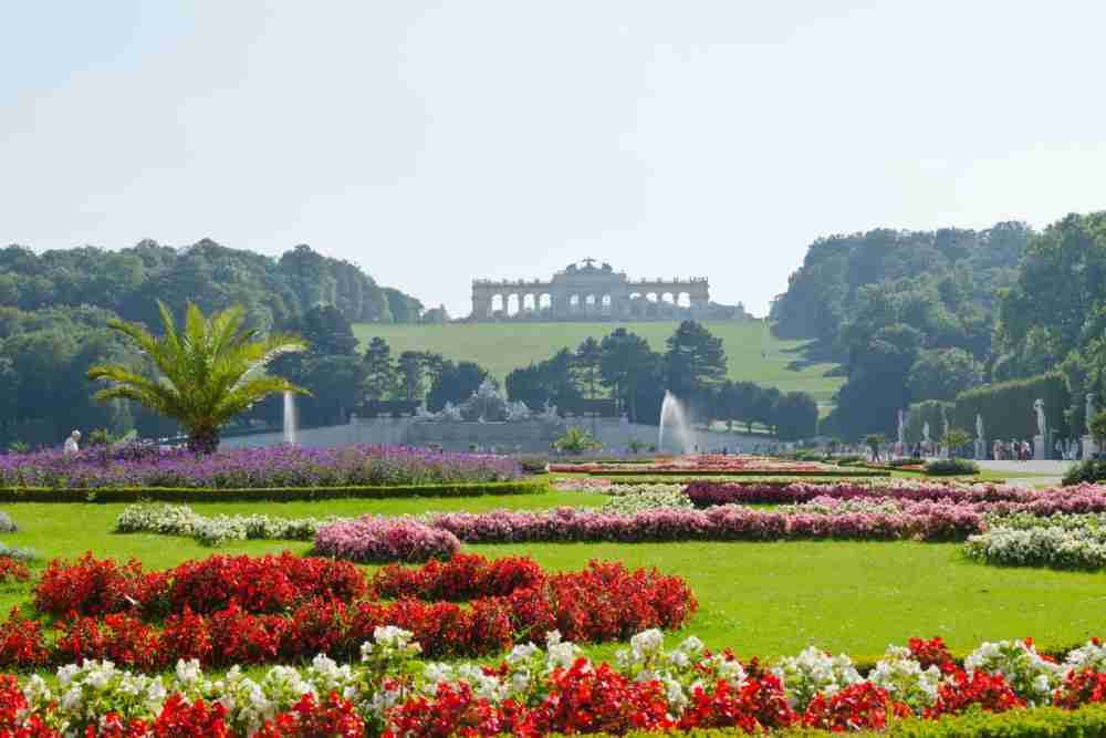 Schlosspark Schönbrunn in Vienna in Austria