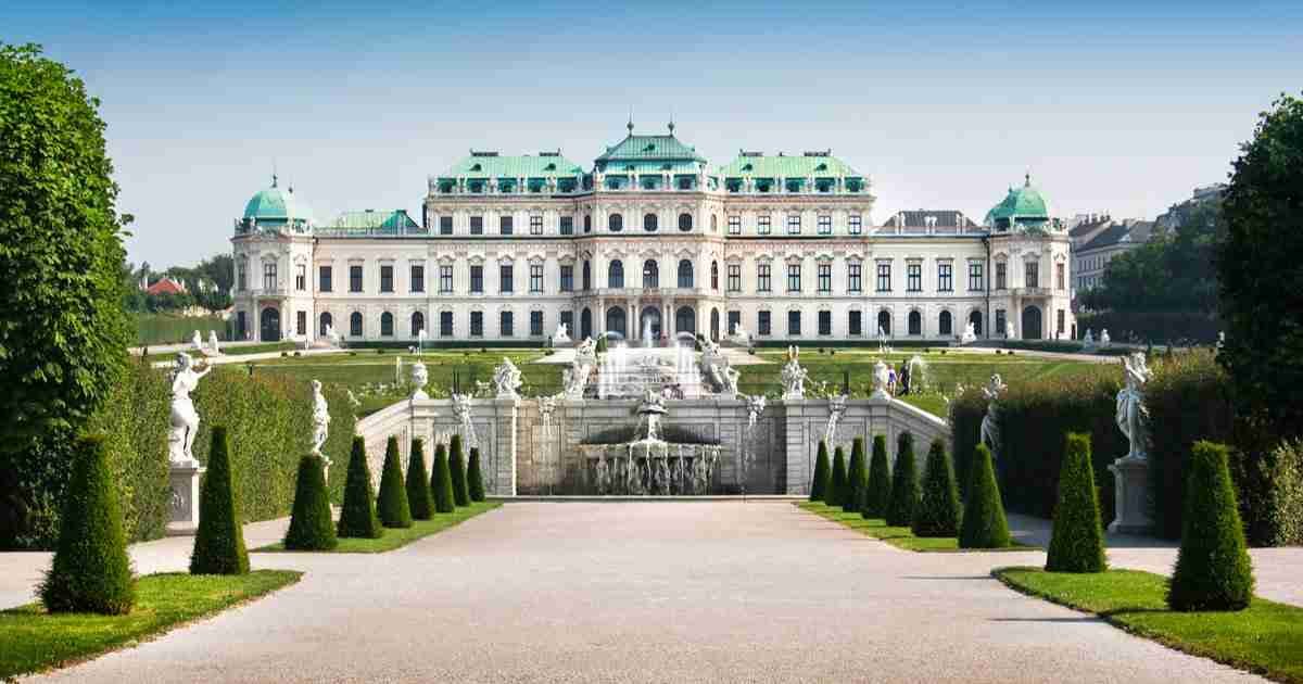 Schloss Belvedere in Vienna in Austria