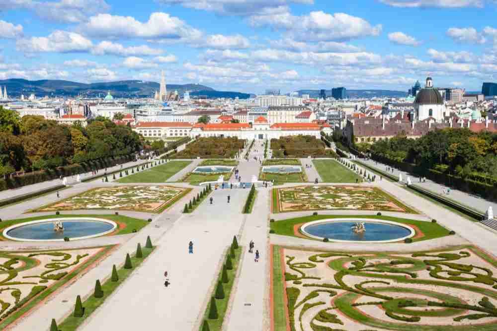 Unteres Belvedere in Vienna in Austria