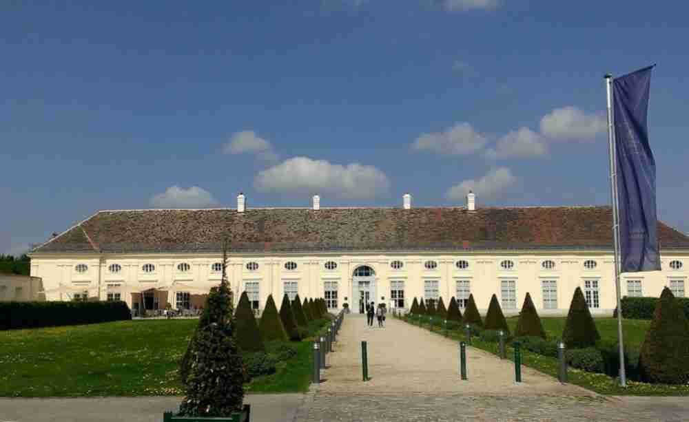 Palais Augarten and Augarten in Vienna in Austria