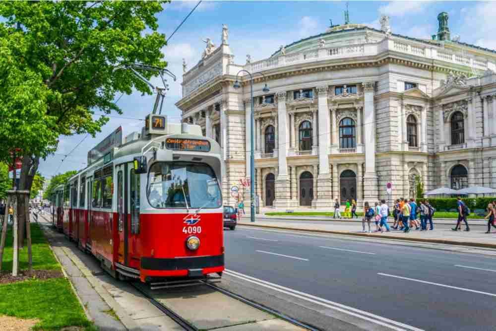 Burgtheater in Vienna in Austria