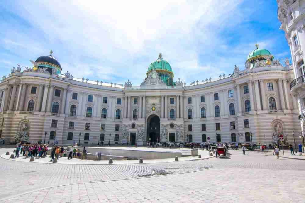 Hofburg in Vienna in Austria